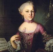 unknow artist, Portrait of Maria Anna Mozart